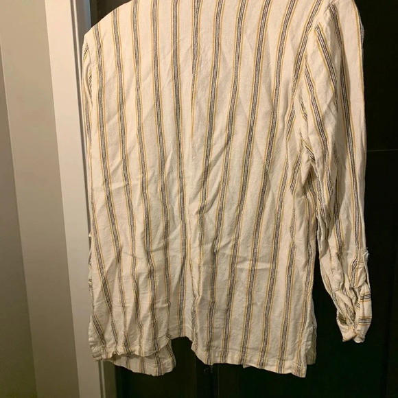 Maurices Linen Blazer - Cream, Yellow & Black - Picture 8 of 9